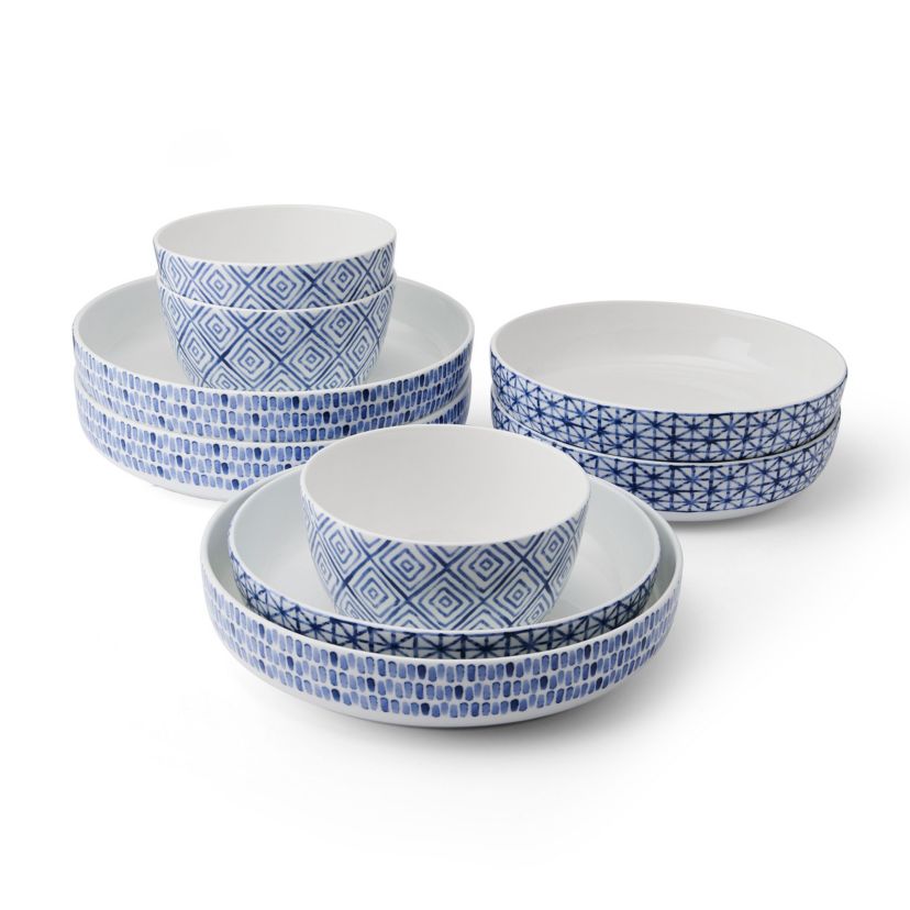 Dillon 9 Piece Dinnerware Bowl Set, Service for 3