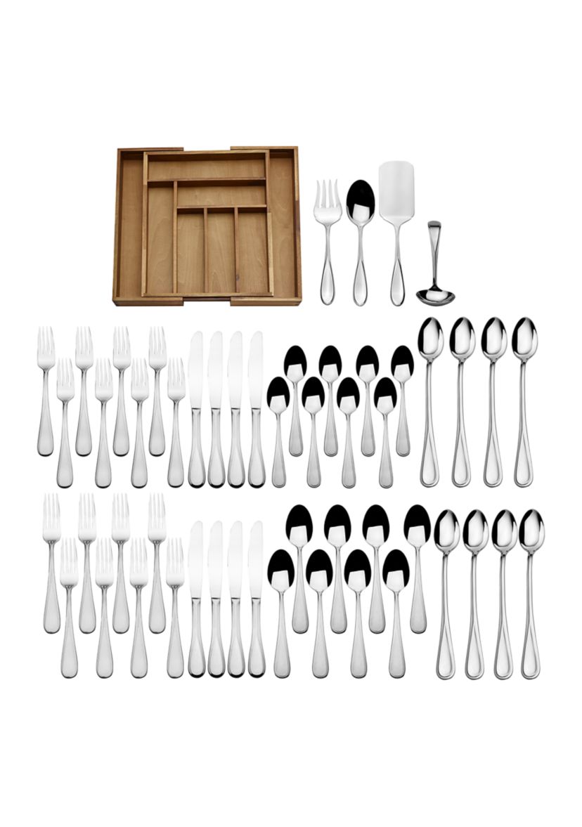 Bravo 52 Piece Flatware Set with Expanding Caddy