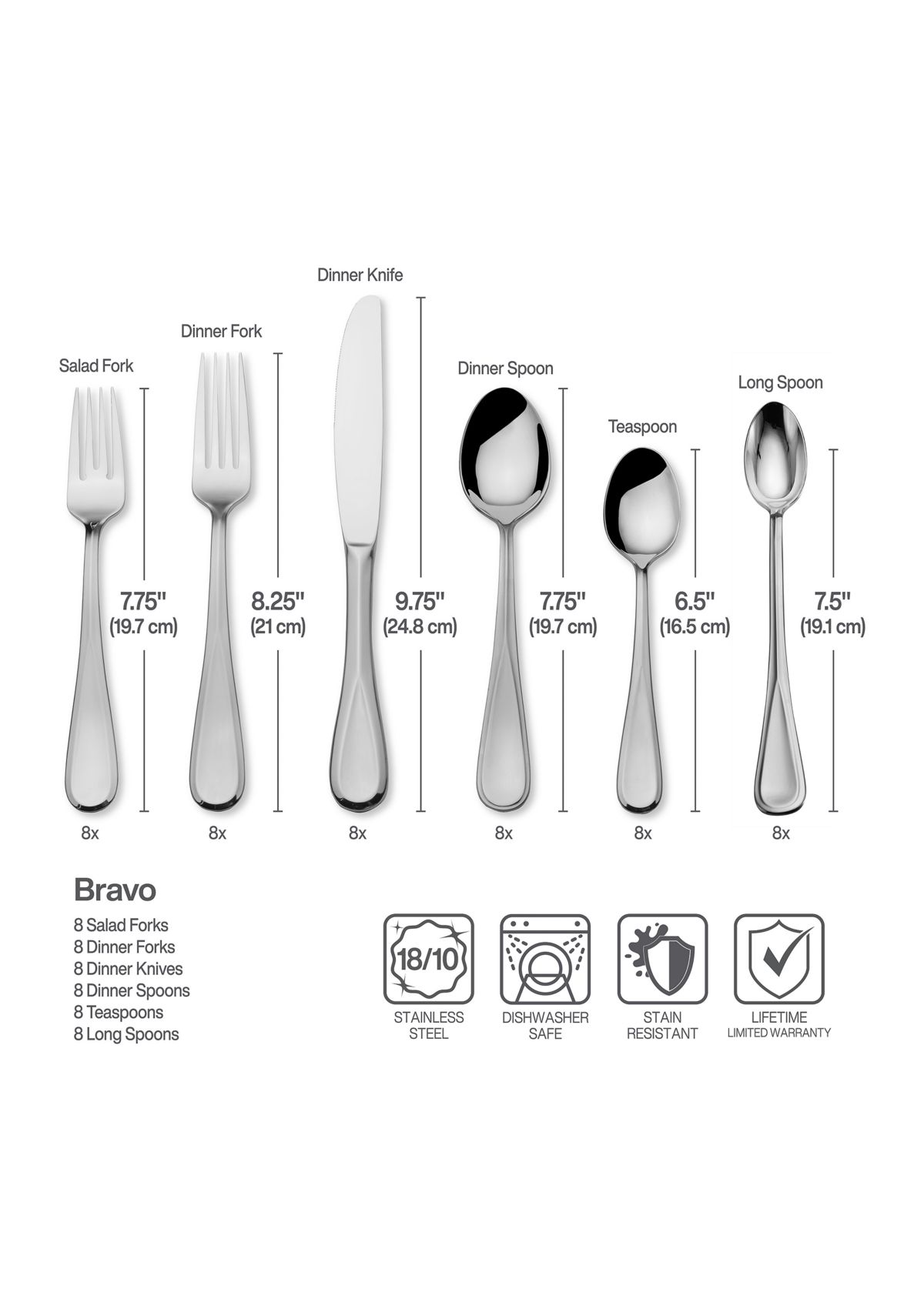 Bravo 52 Piece Flatware Set with Expanding Caddy
