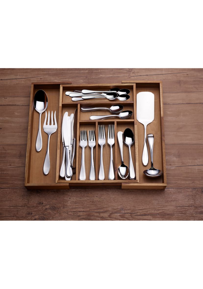 Bravo 52 Piece Flatware Set with Expanding Caddy