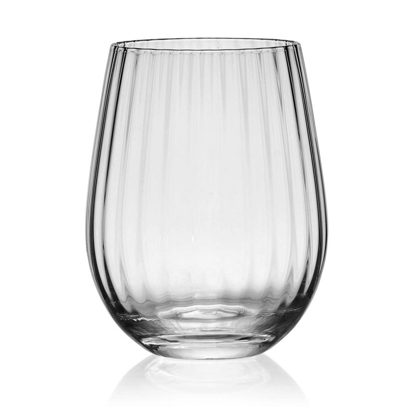 Mikasa Optic Set of 4 Stemless Wine Glasses, 18.5 Ounce