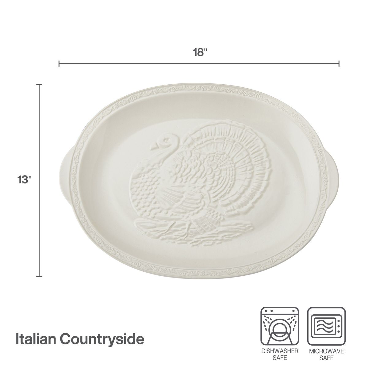 Mikasa Italian Countryside Turkey Platter