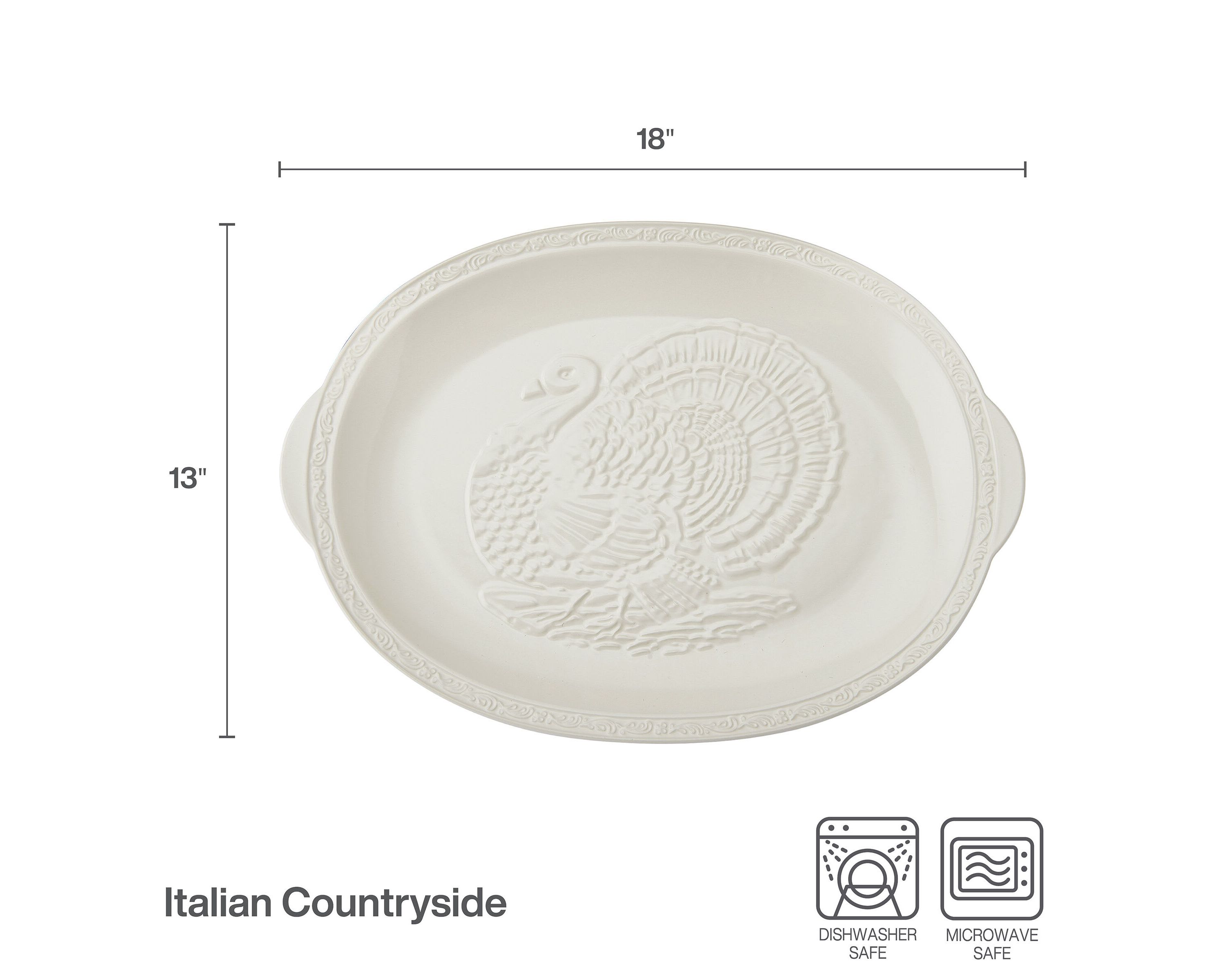 Mikasa Italian Countryside Turkey Platter