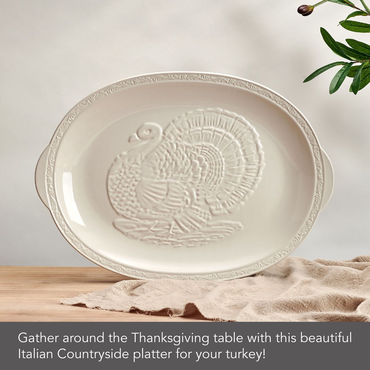 Mikasa Italian Countryside Turkey Platter