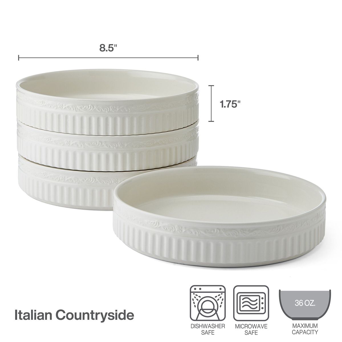 Mikasa Italian Countryside Stacking Bowls, Set Of 4