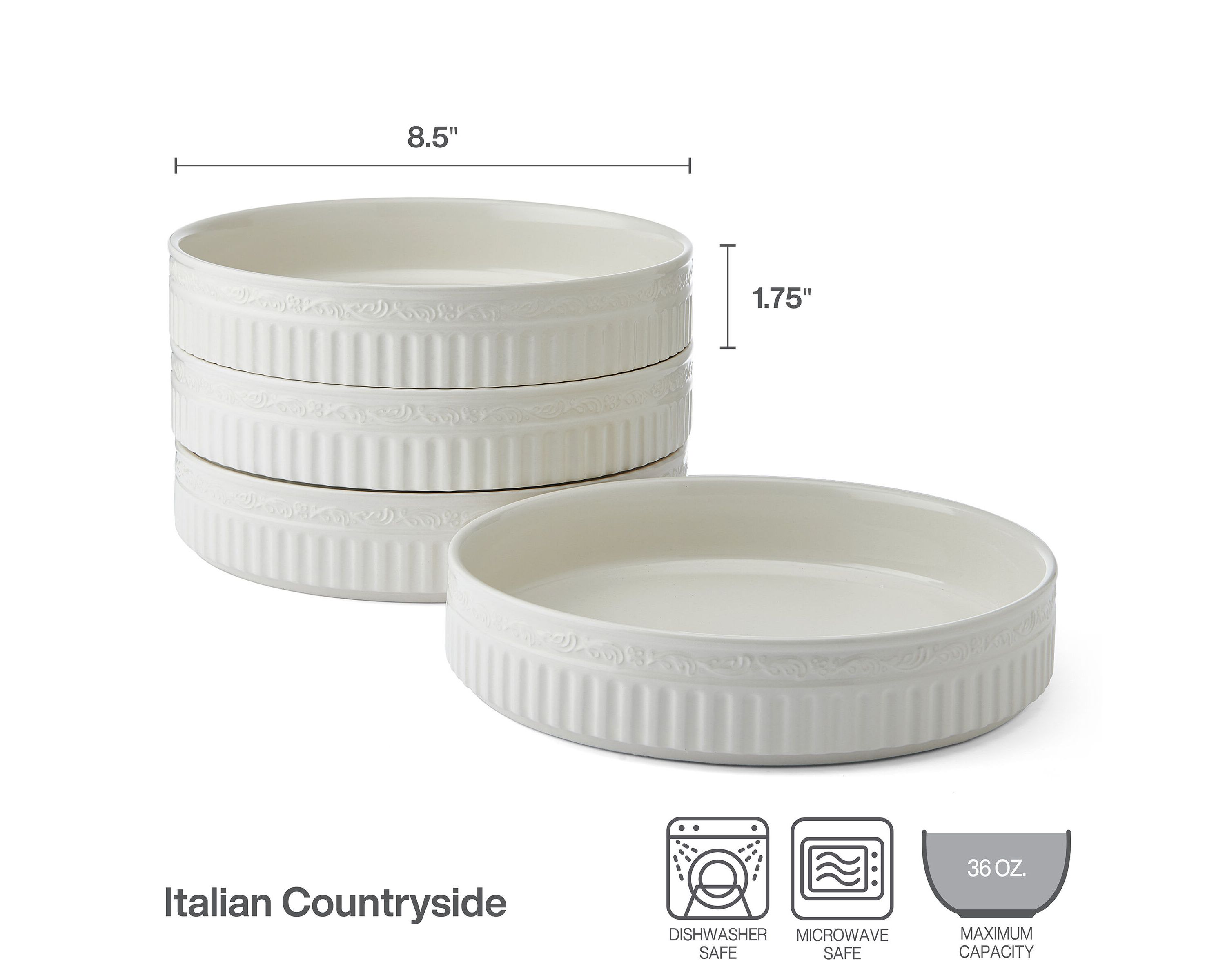 Mikasa Italian Countryside Stacking Bowls, Set Of 4