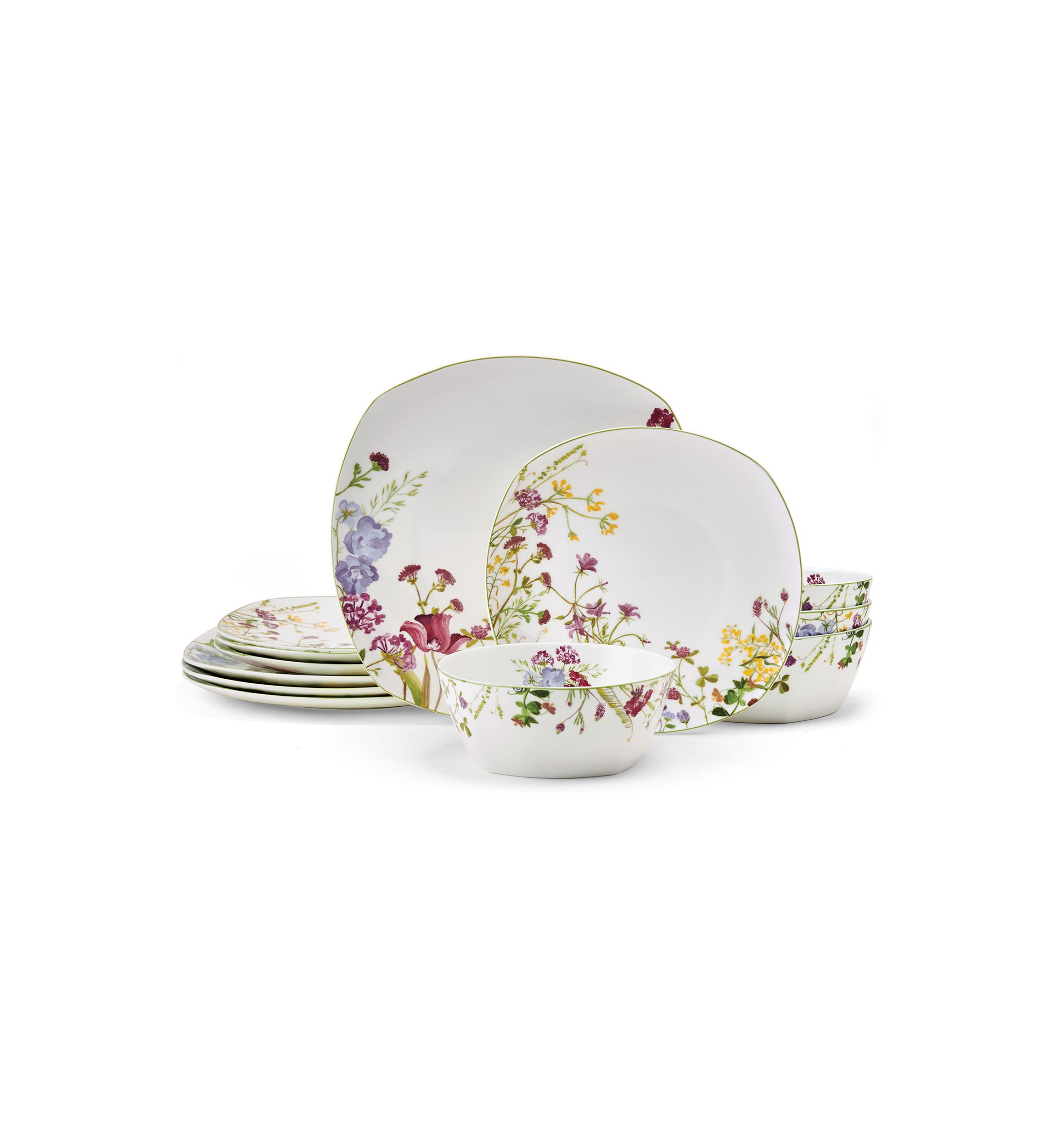 Wildflower Garden 12 Piece Dinnerware Set