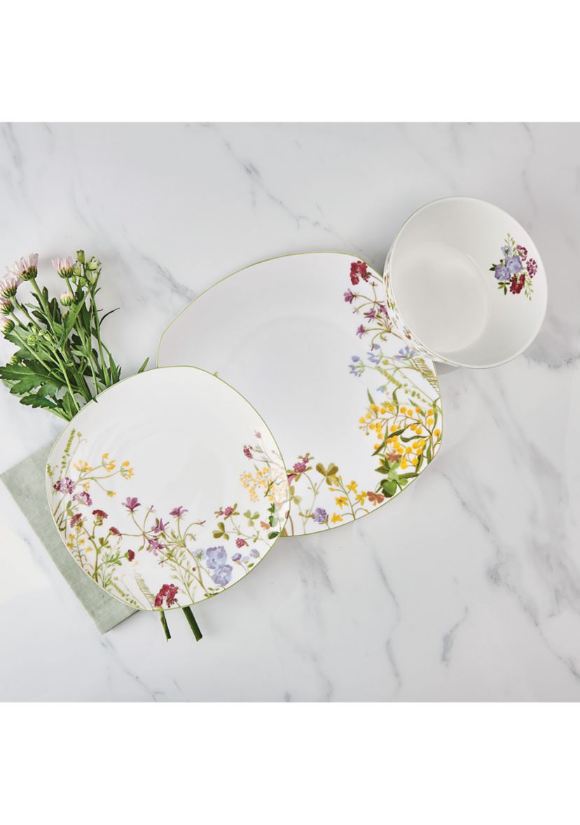 Wildflower Garden 12 Piece Dinnerware Set
