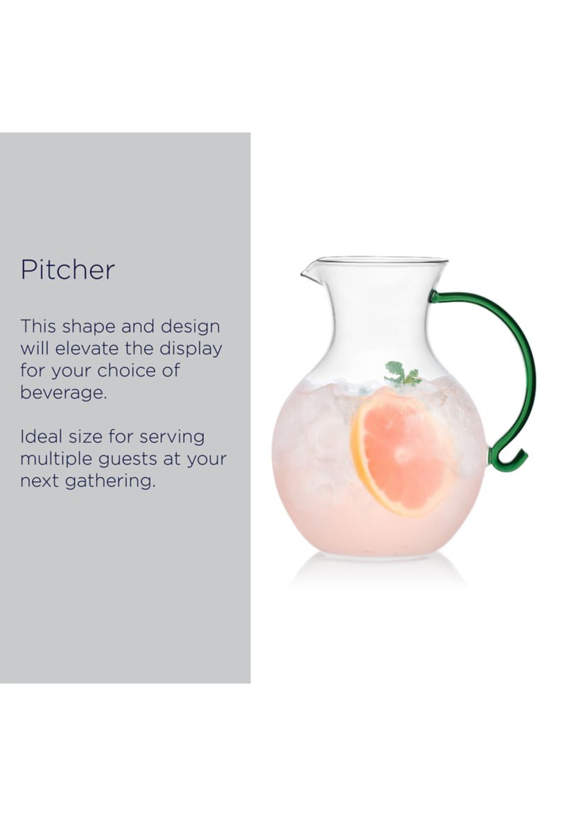 Natural Instinct Glass Pitcher - 2 Quart
