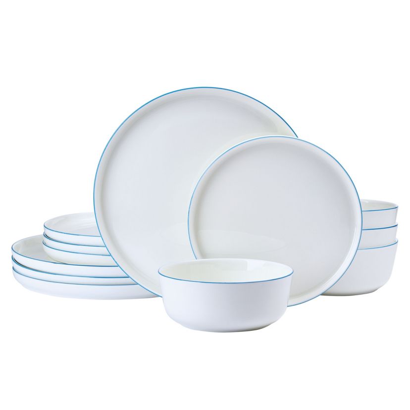 Mikasa Samantha 12 Piece Bone China Dinnerware Set, Service for 4