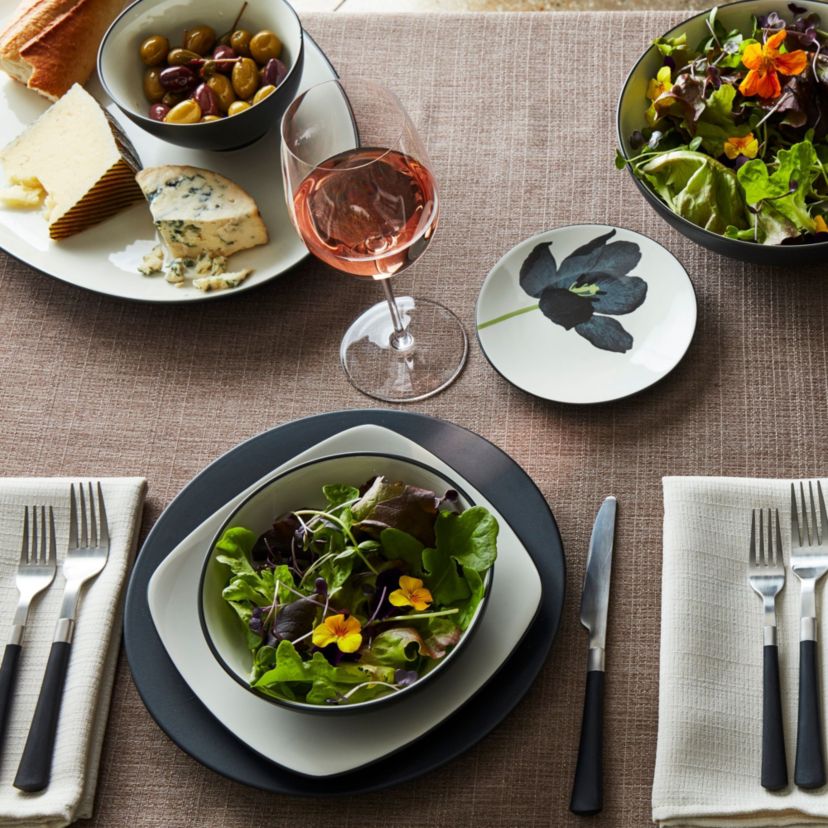 Colorwave Set Of 4 Floral Appetizer Plates, 6-1/4"
