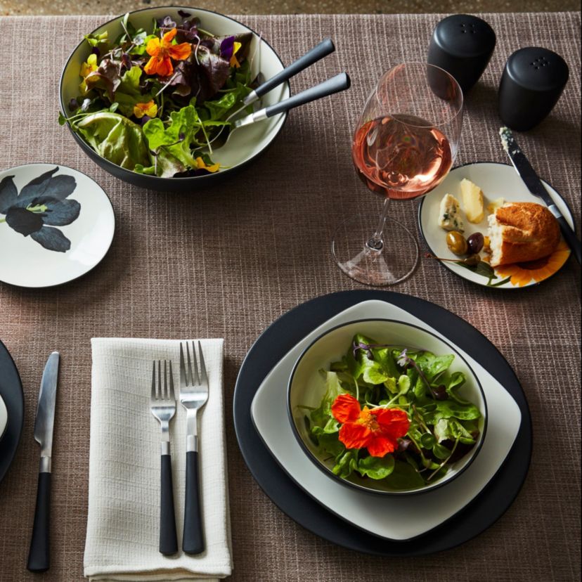 Colorwave Set Of 4 Floral Appetizer Plates, 6-1/4"