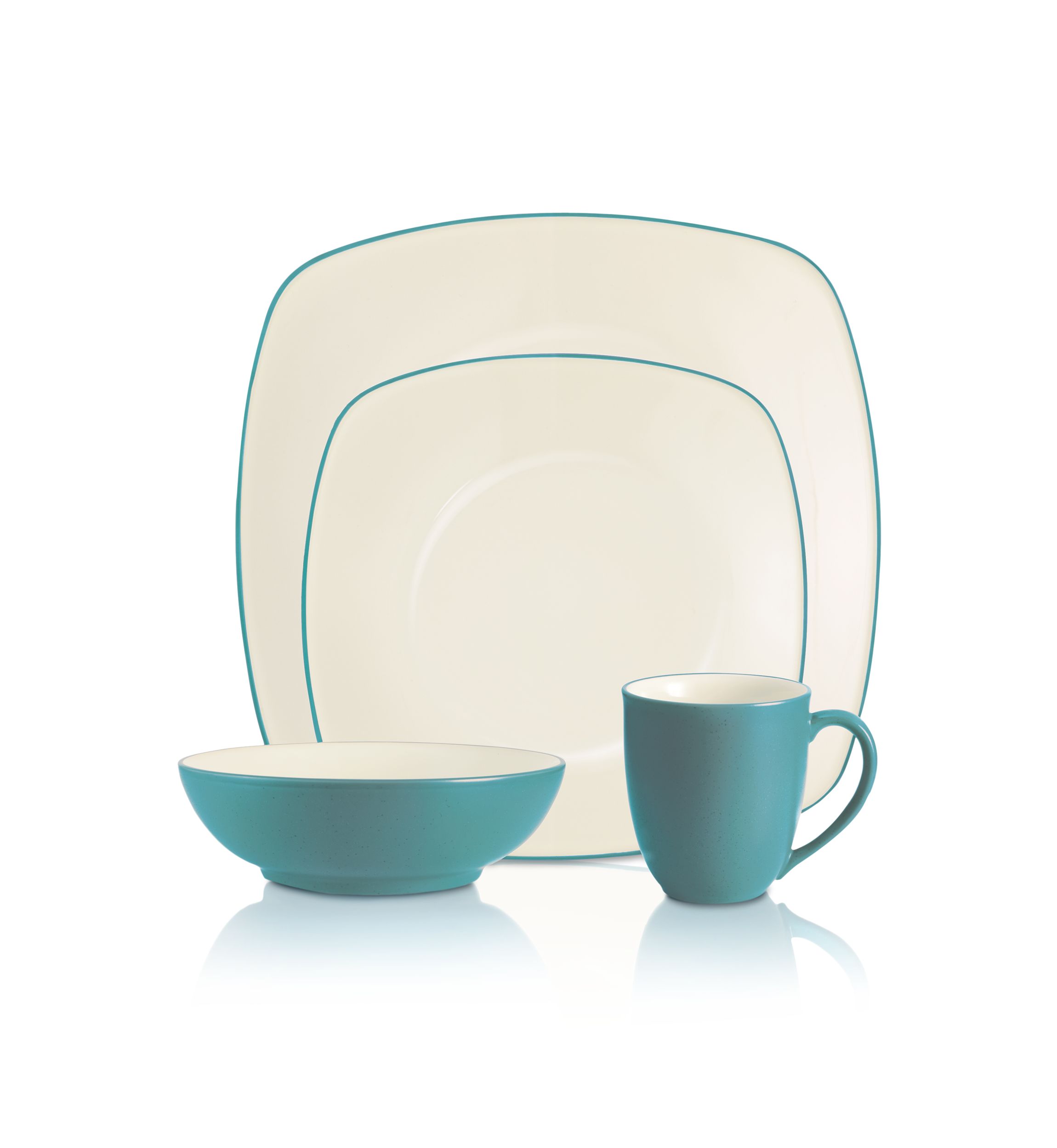 Colorwave 4-Piece Square Place Setting, Service for 1