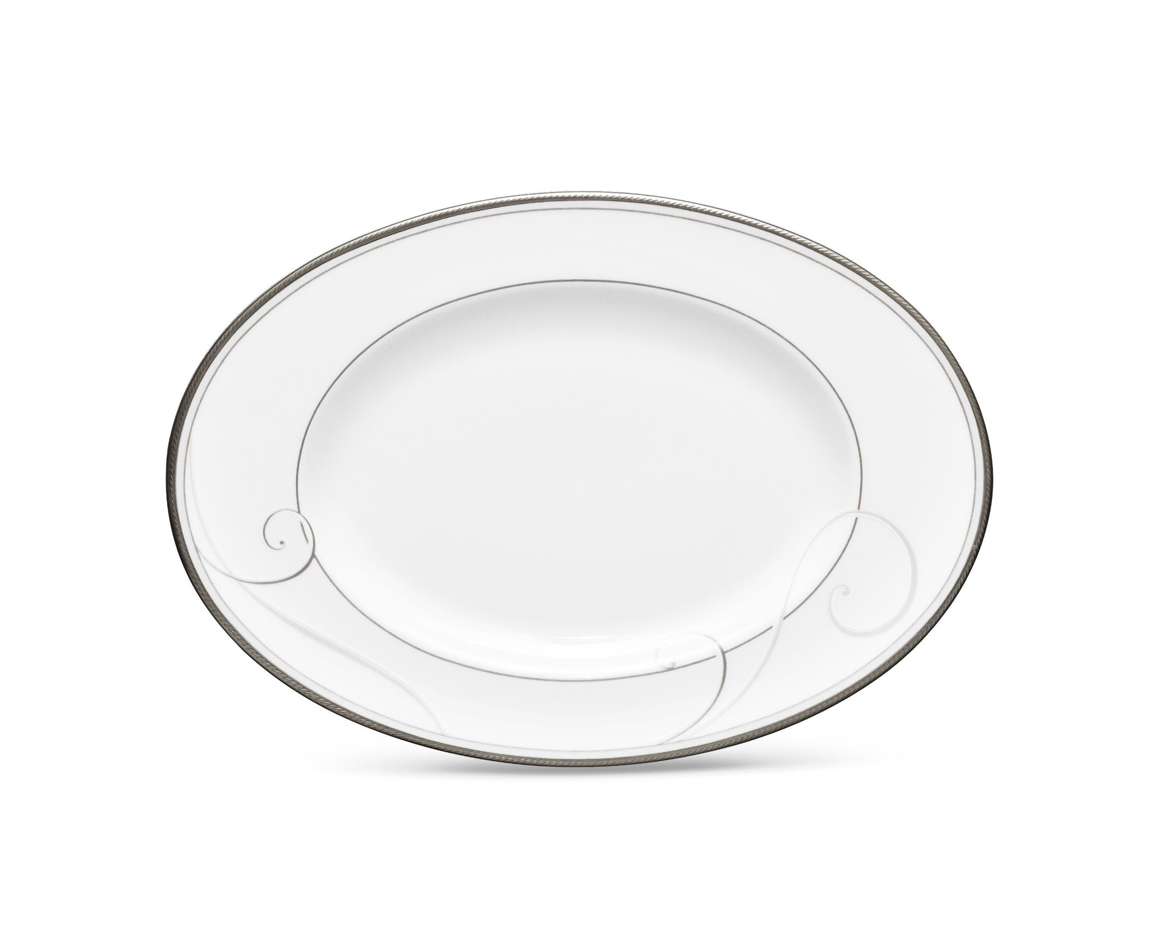 Platinum Wave Butter/Relish Tray, 9"