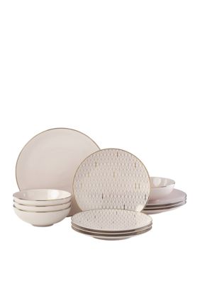 Lenox Trianna Whiteâ¢ 12-Piece Dinnerware Set