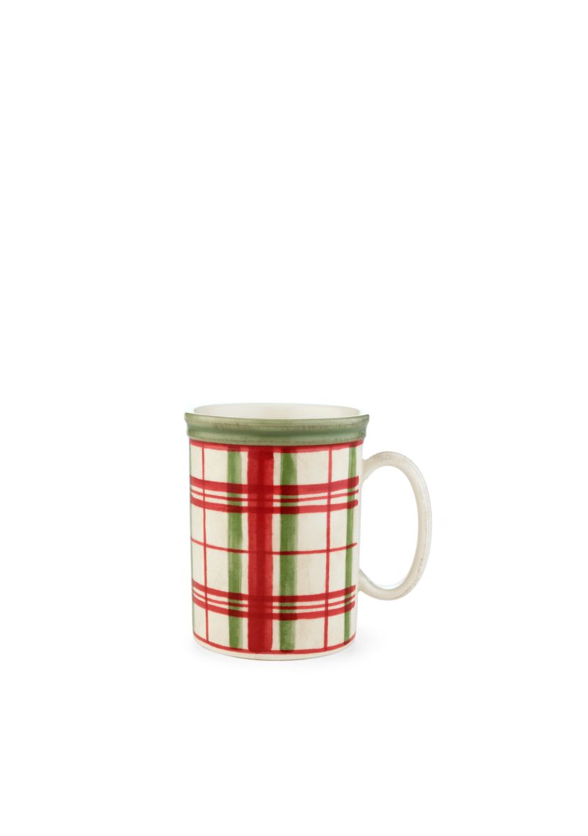 Holiday Gatherings Plaid Mug