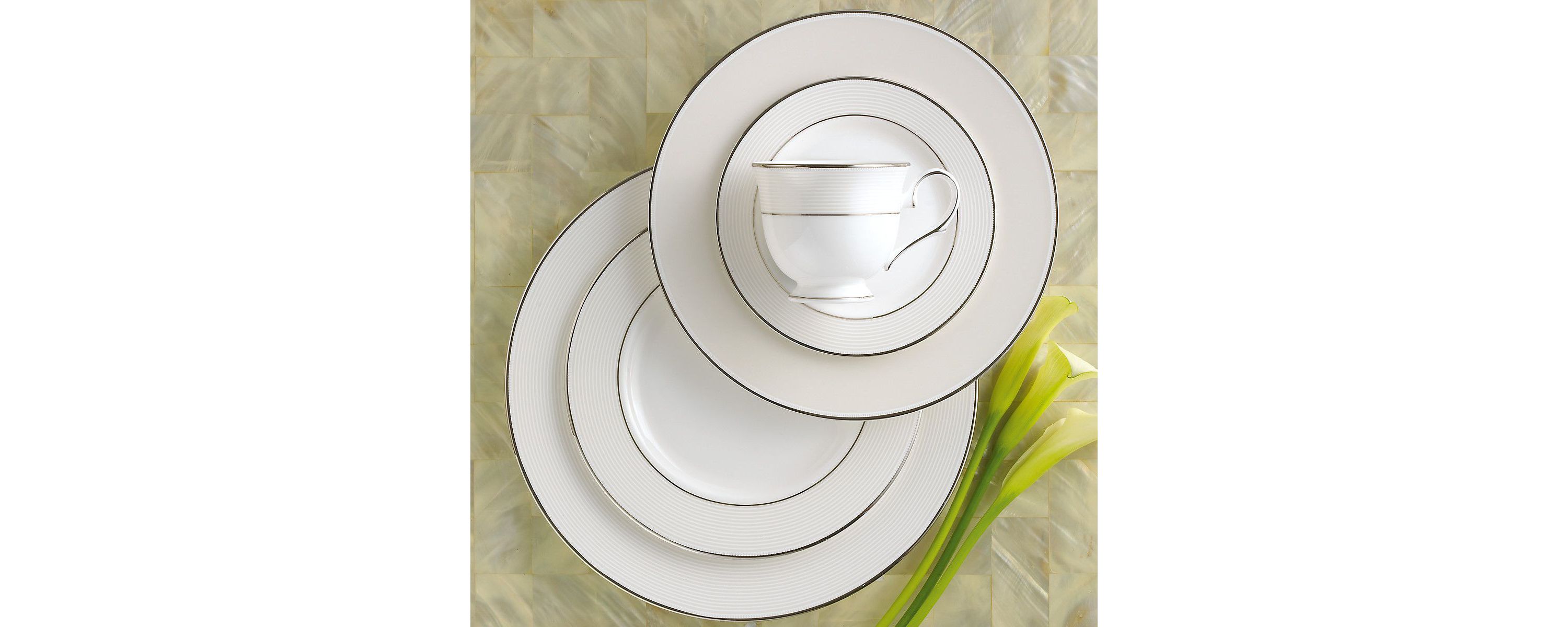 Opal Innocence Stripe&#8482; 5-piece Place Setting