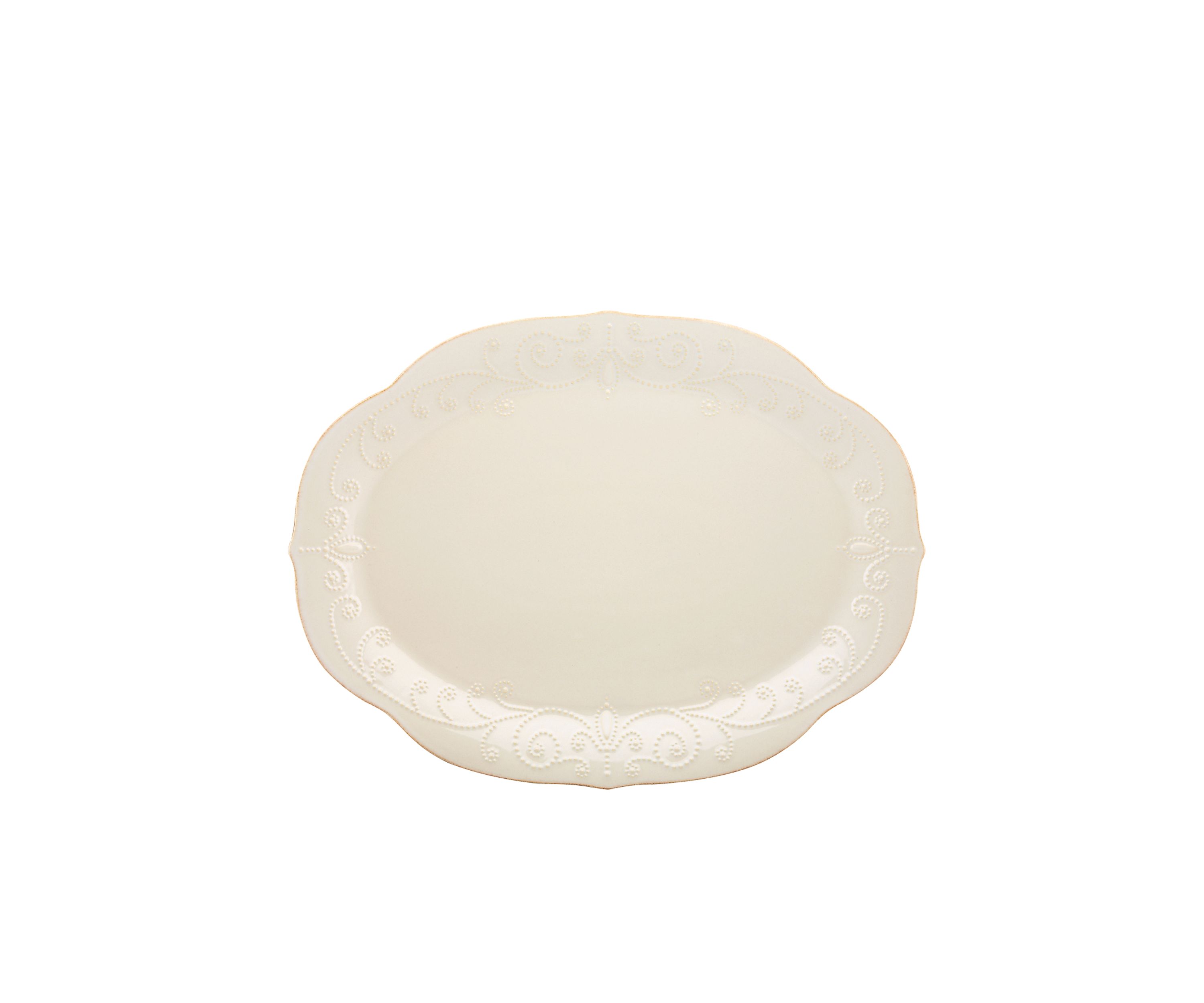 French Perle White&#8482; 16" Oval Serving Platter