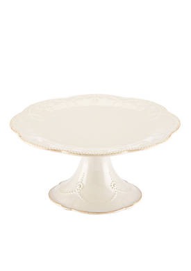 French Perle White&#8482; Pedestal Cake Plate