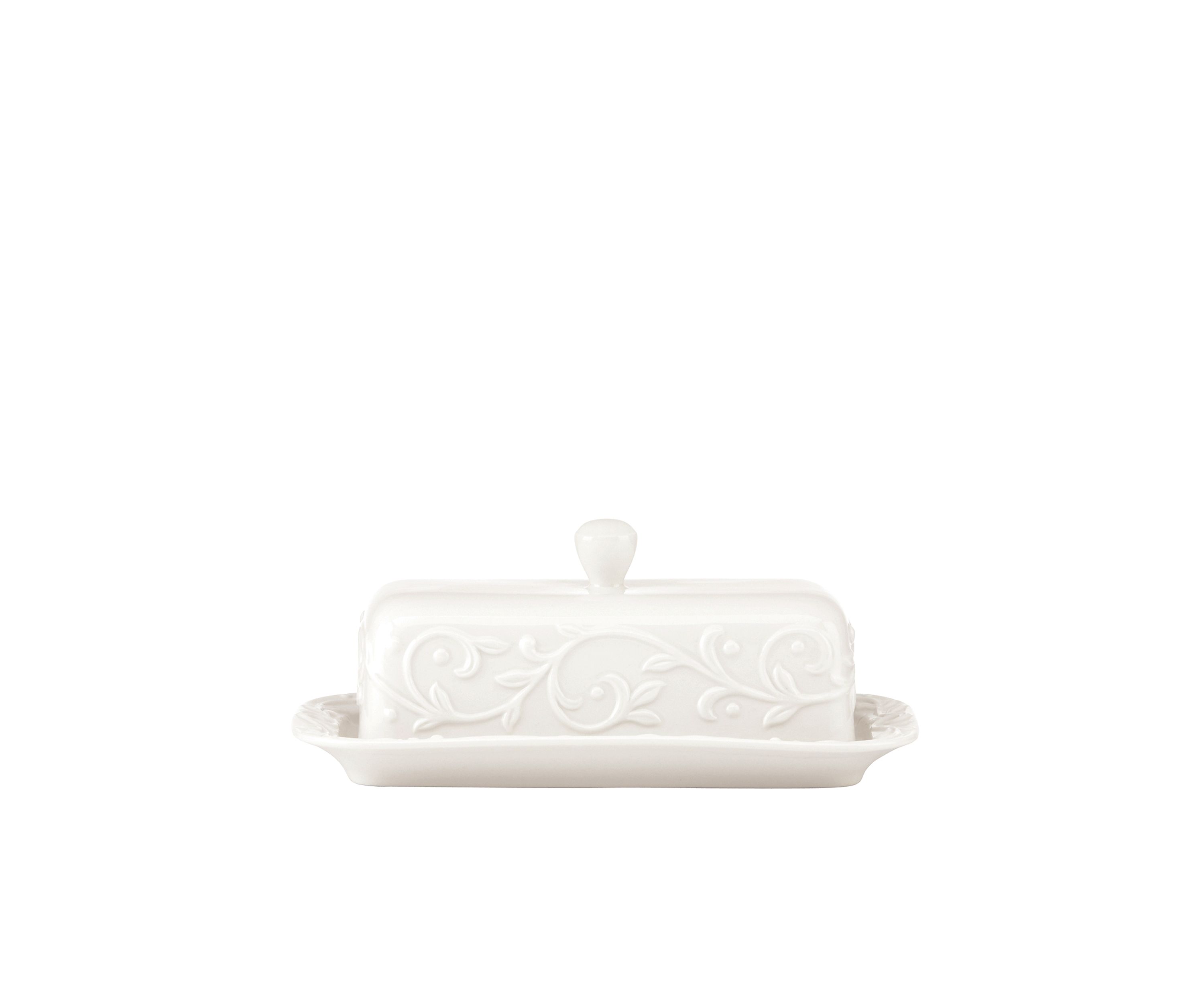 Opal Innocence Carved Dinnerware Covered Butter Dish