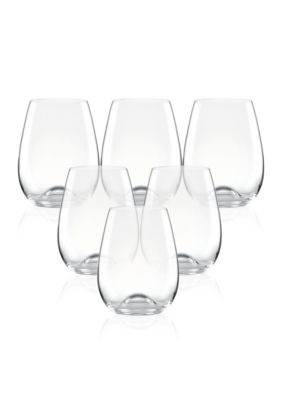 Lenox Tuscany Classics Set of 6 Stemless Wine Glasses 