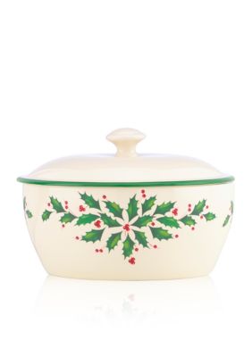 Lenox Holiday Covered Casserole Dish