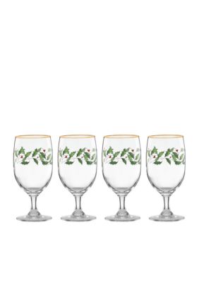 Lenox Holiday 4-Piece Iced Beverage Glass Set