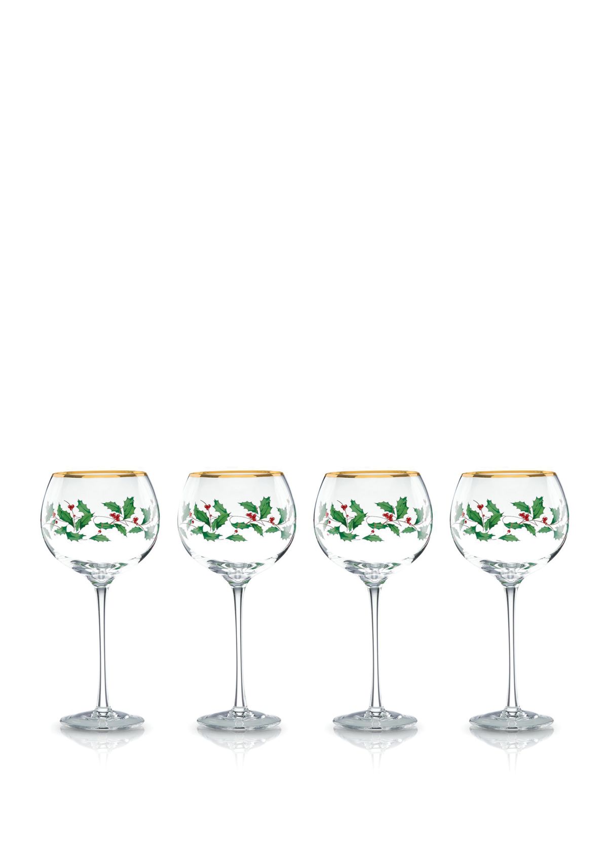 Holiday Balloon Stemware, Set of 4 