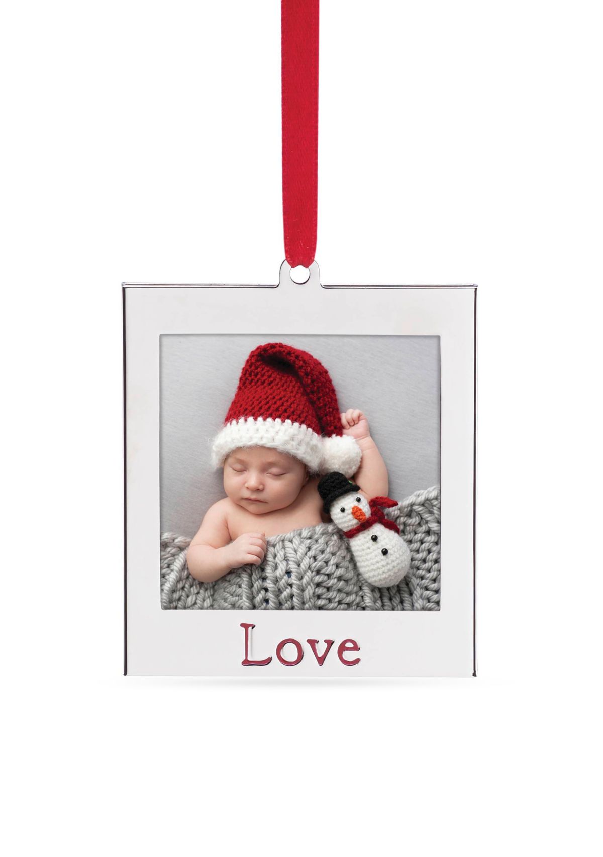 Love Silver Picture Frame Ornament