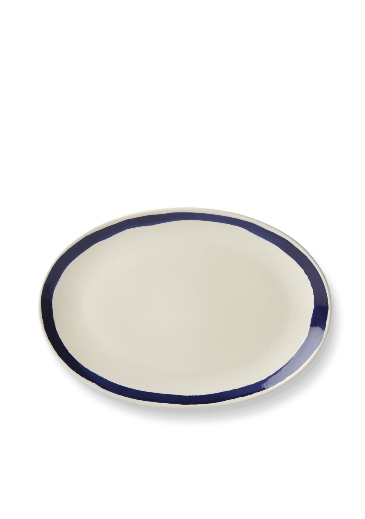 Market Place Indigo Oval Platter