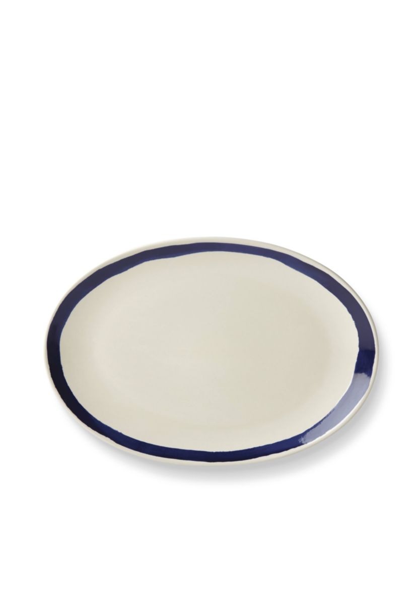 Market Place Indigo Oval Platter
