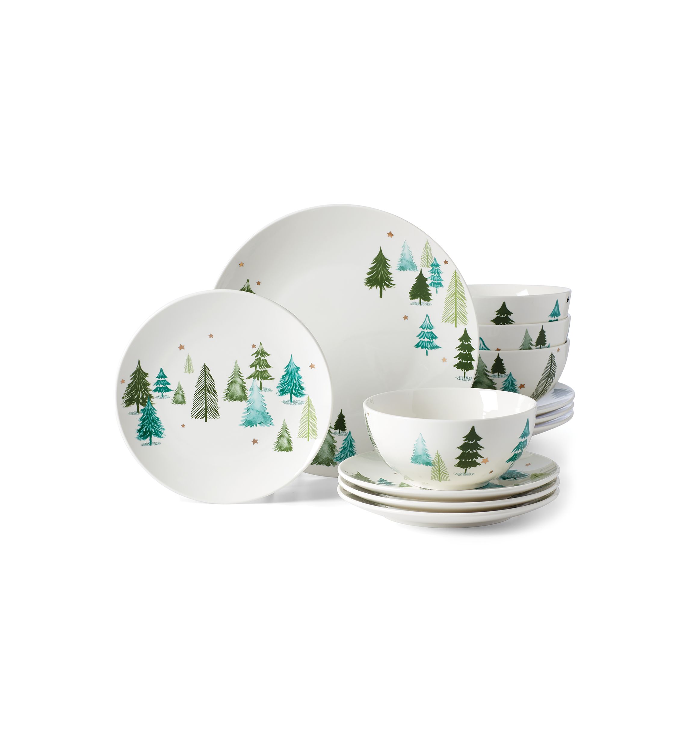 Balsam Lane 12 Piece Dinnerware Set 