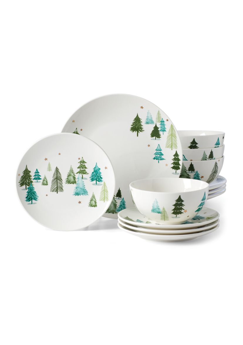 Balsam Lane 12 Piece Dinnerware Set 