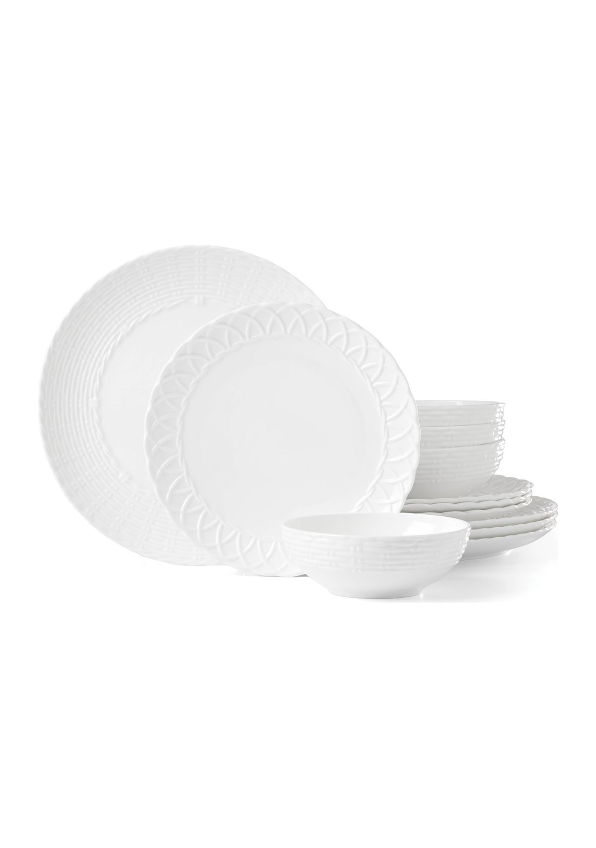 Wicker Creek 12 Piece Dinnerware Set