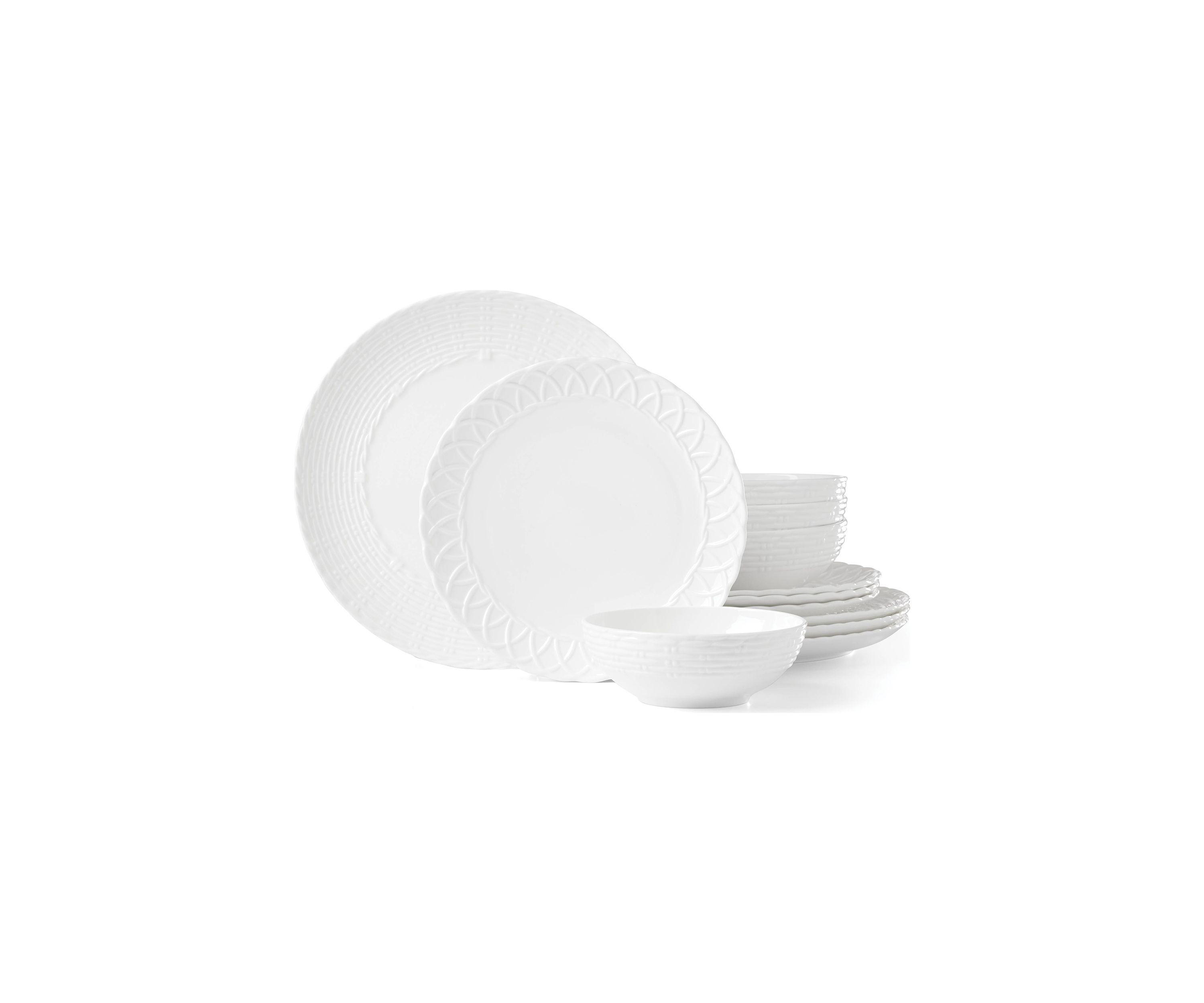 Wicker Creek 12 Piece Dinnerware Set