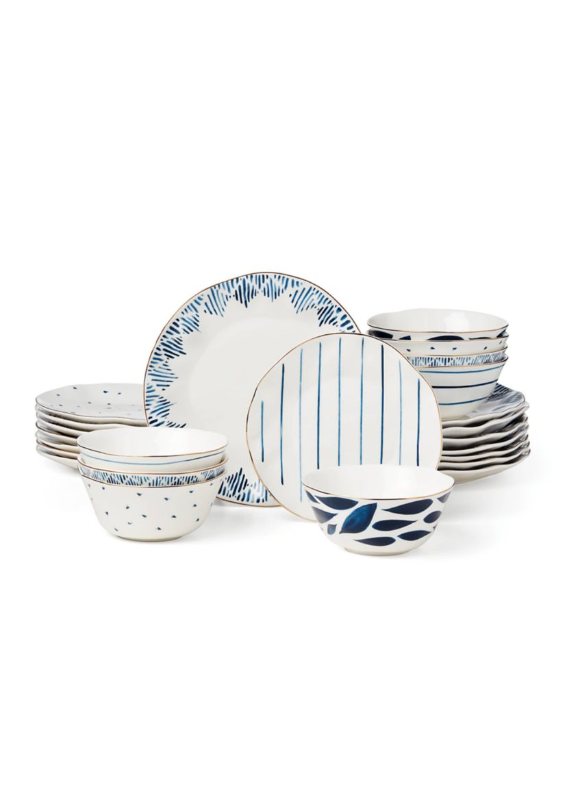 Blue Bay 24 Piece Dinnerware Set