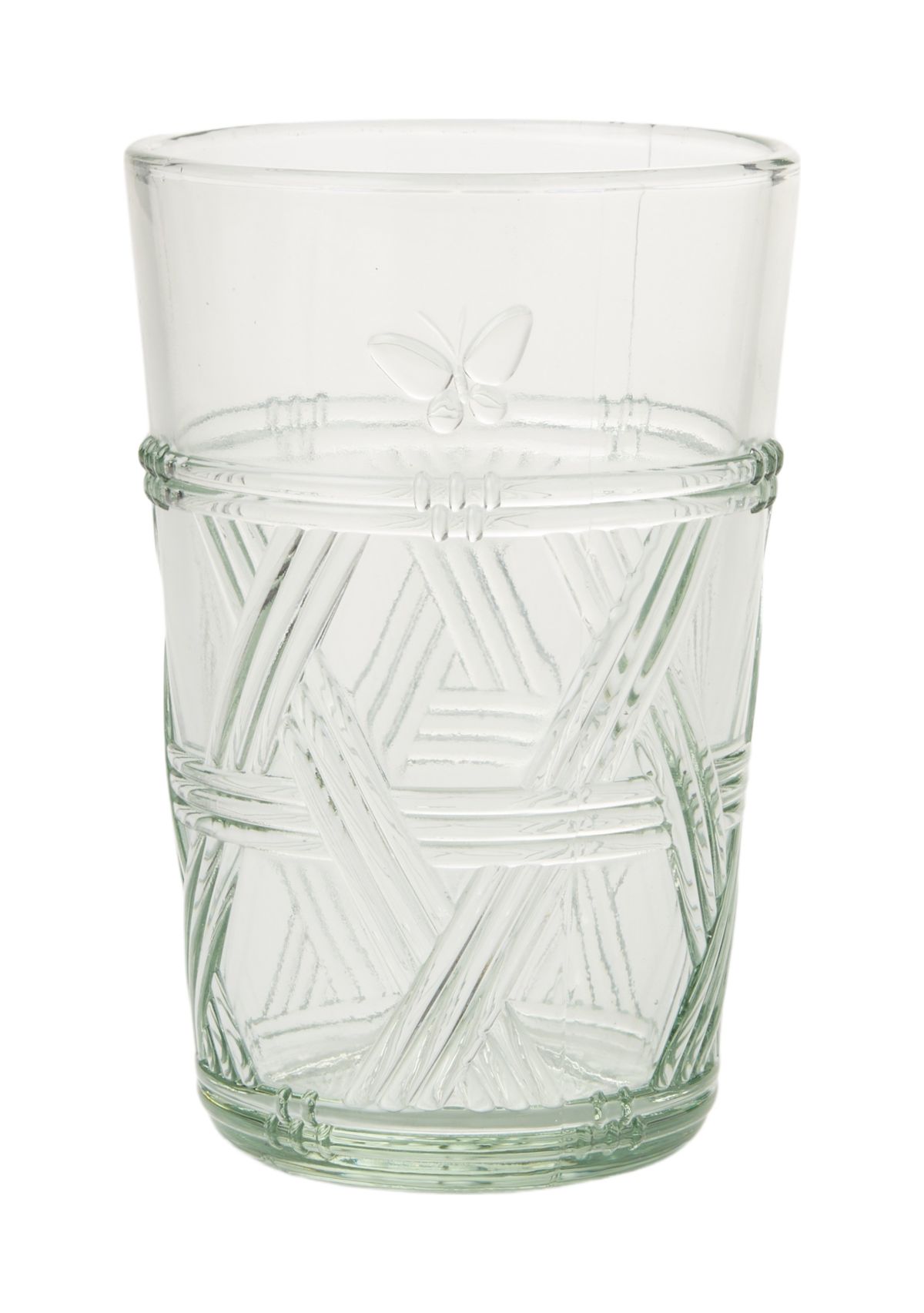 Butterfly Meadow Green Glasses - Set of 4