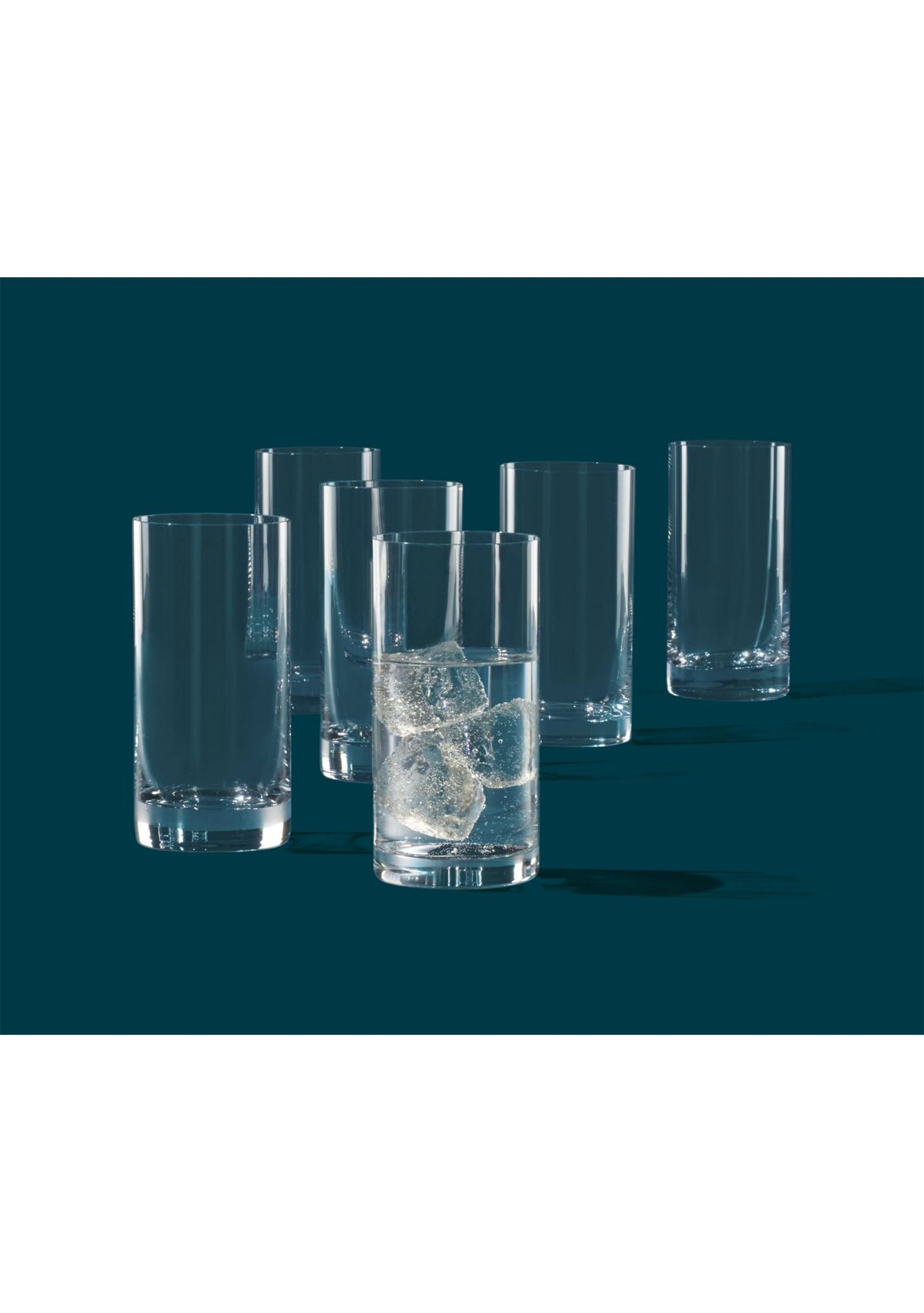 Tuscany Classics Cylinder Highball Glasses - Set of 6
