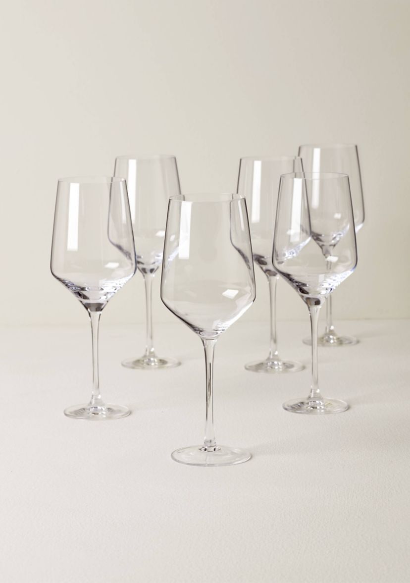 Set of 6 Tuscany Classics Angled Wine Glasses