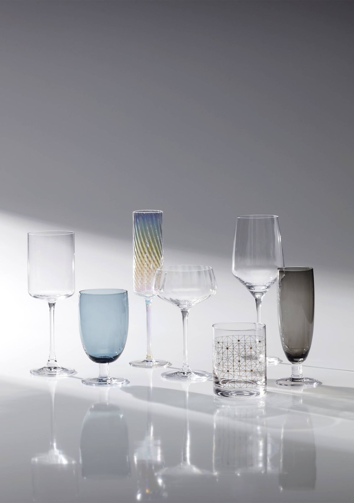 Tuscany Classics Iridescent Flute Glasses - Set of 4