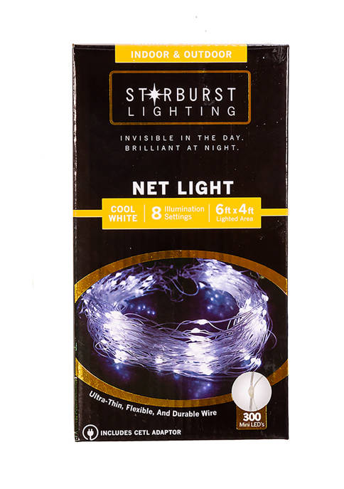  300 Light Starburst Cool White LED Net Light 