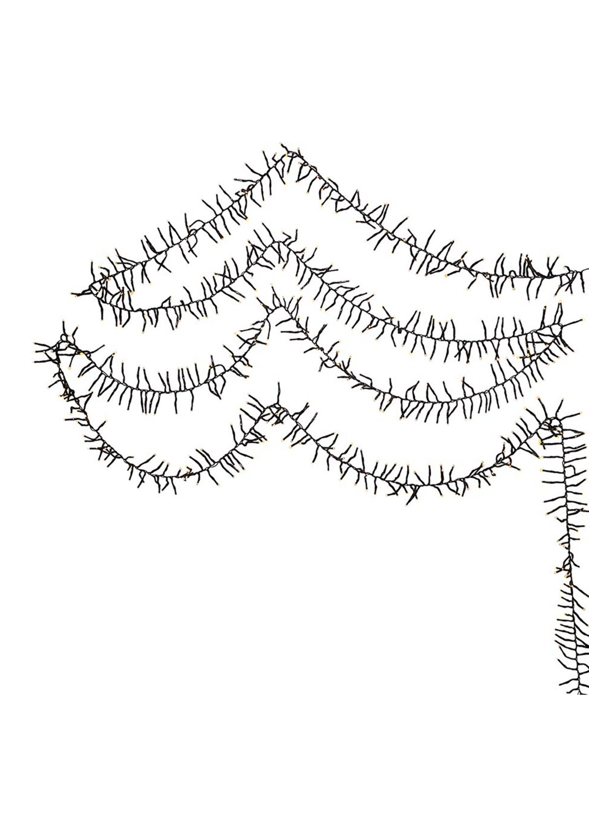 3000 Light Cluster Garland with Warm White LED Lights