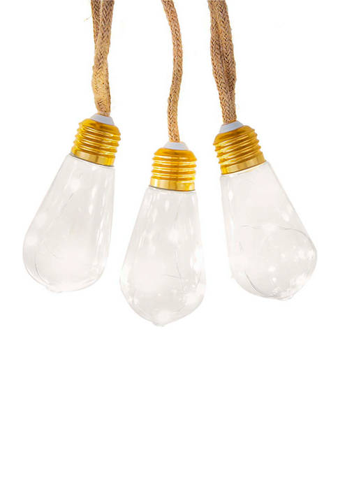 35-Light 7 Piece Super Bright LED Vintage Bulb Burlap Lights