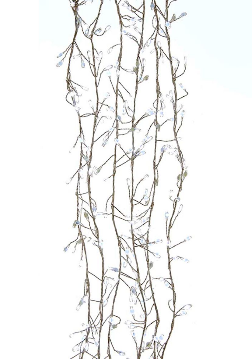 300-Light Cluster Garland Cool White LED Twinkle Lights