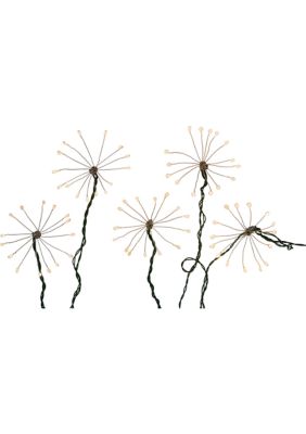 Kurt S. Adler 75-Light Cluster Burst Classic White Superbright LED Light Set with Green Wire