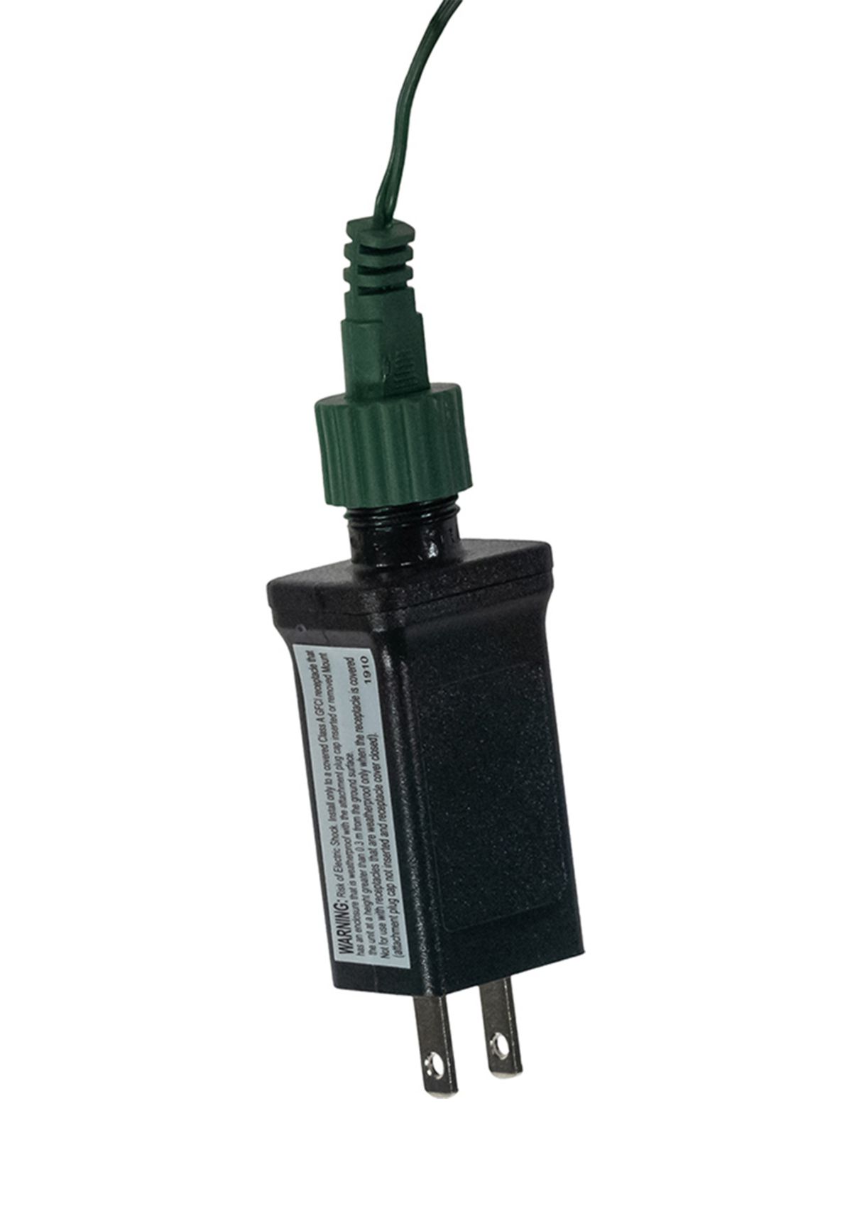 75-Light Cluster Burst Classic White Superbright LED Light Set with Green Wire