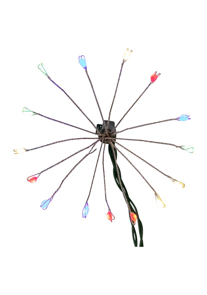 75-Light Cluster Burst Multi-Color Superbright LED Light Set with Green Wire