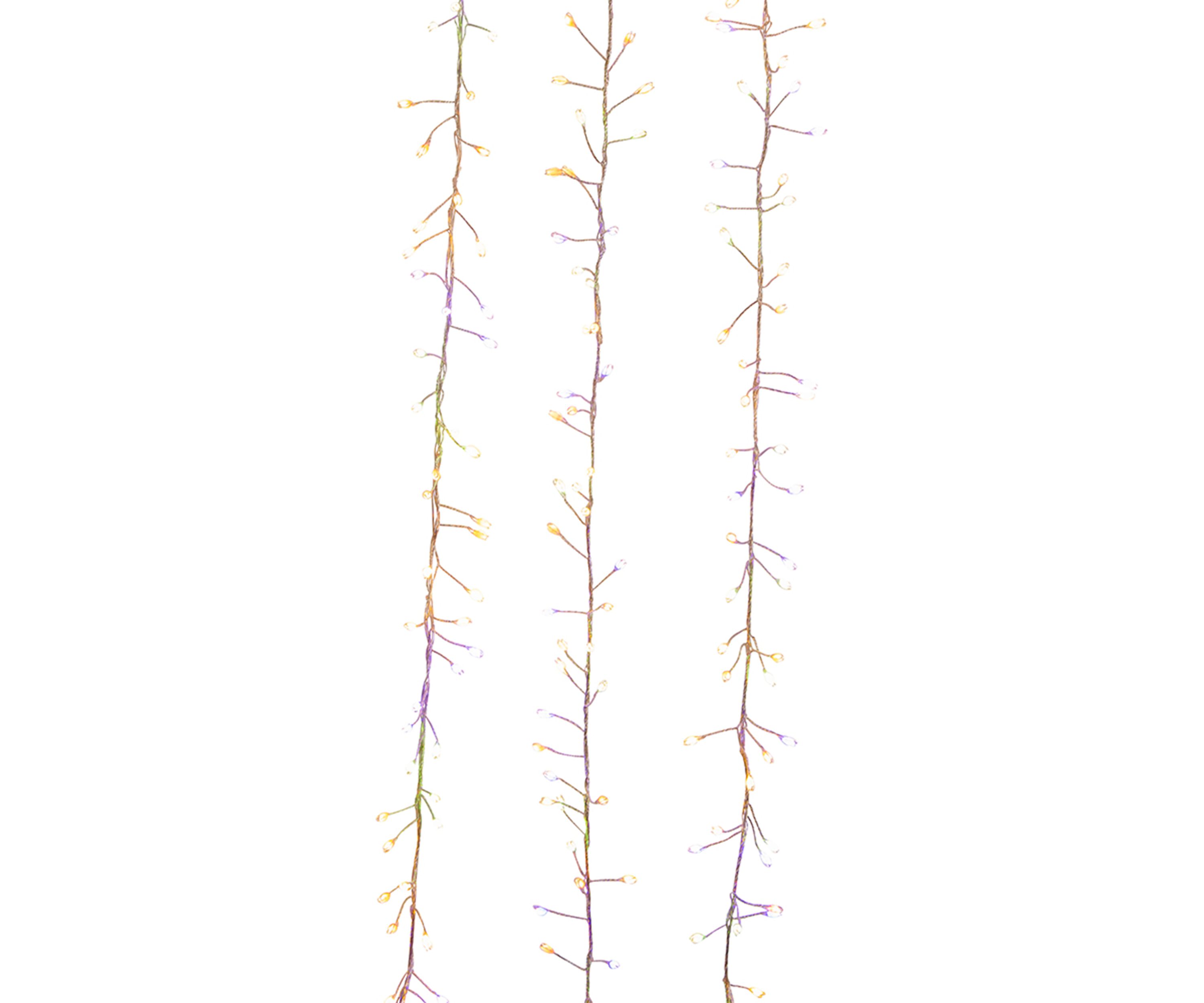 300-Light 9.8-Foot Dual Color LED Cluster Garland