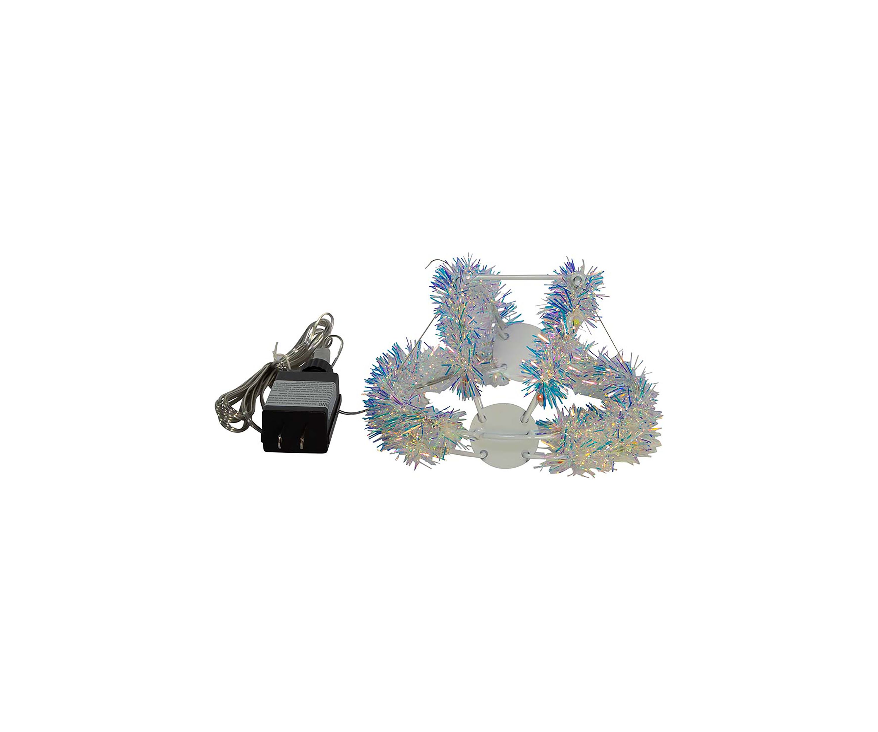 6-Inch Multi-Color LED Tinsel Foldable Sphere