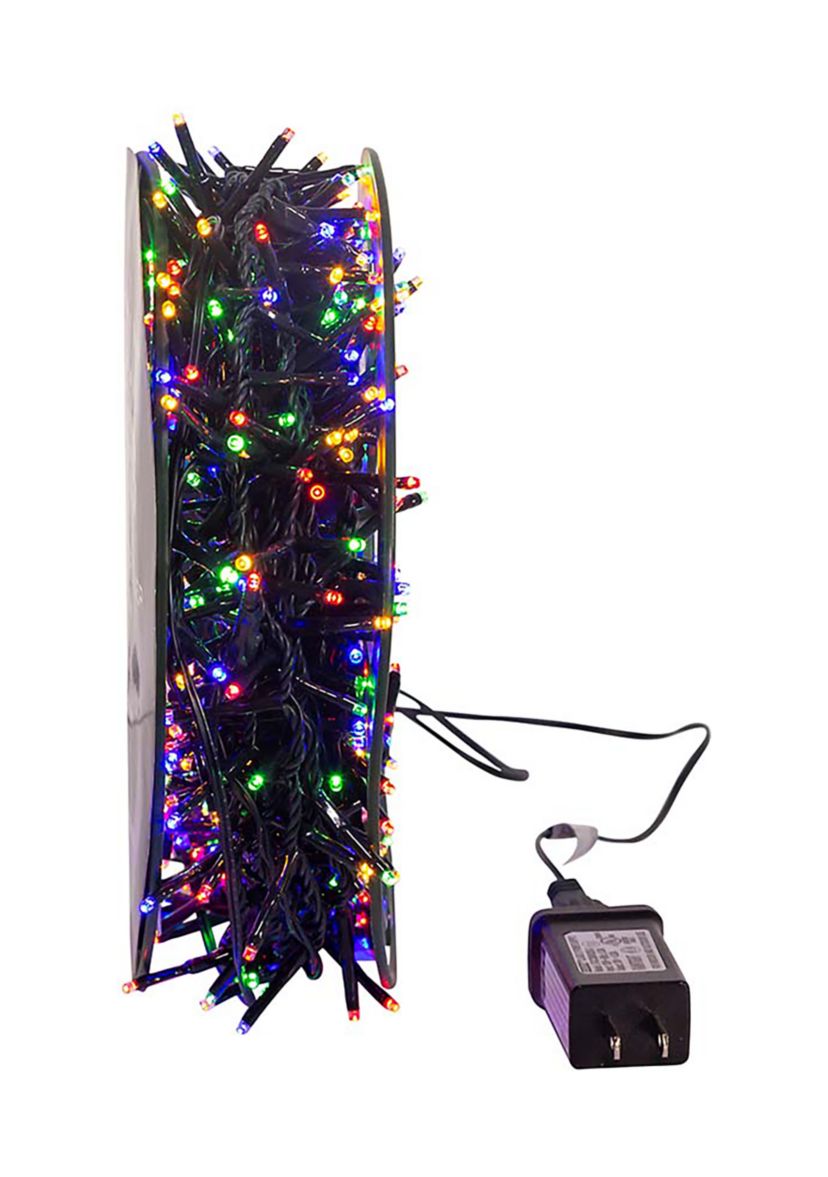 600-Light 49-Foot Multi-Color LED Rice Light Set